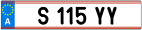 Trailer License Plate
